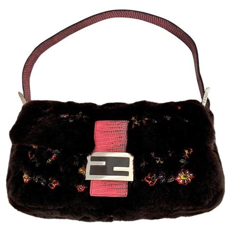 fendi bag with fur|Fendi pre owned bags.